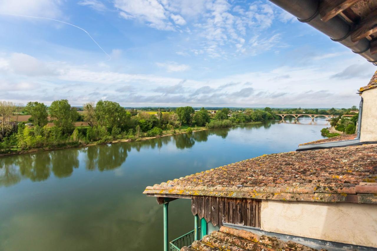 Hotel Restaurant Cote Garonne Le Balcon Des Dames - Tonneins Fauillet Marmande - Vue Panoramique Bord De Garonne Chambres Climatisees Exteriér fotografie